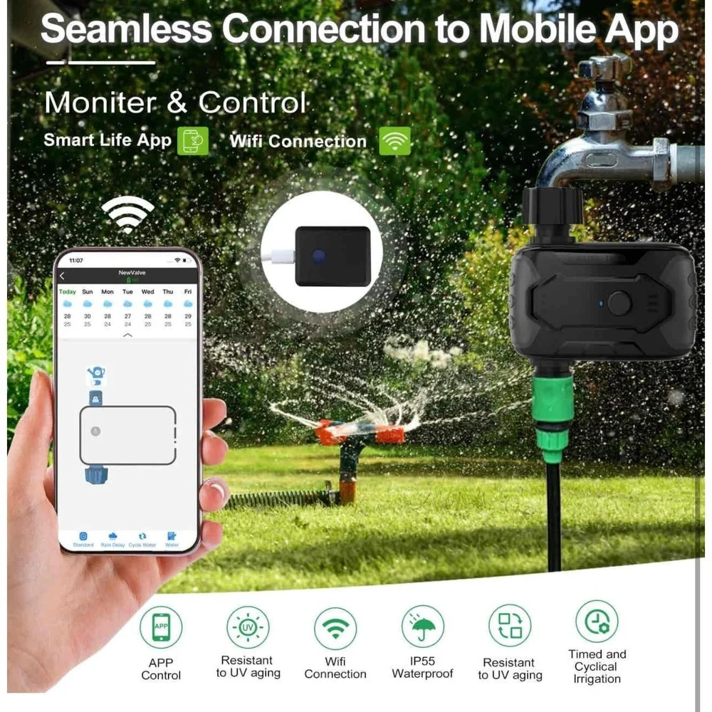 Smart Water Hose Timer App Control Multi Scene Watering System